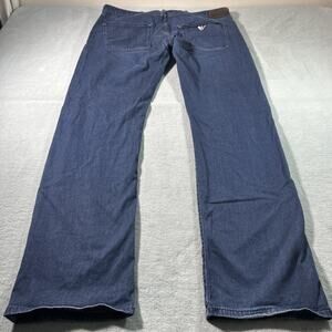 Y2K 2000s Emporio Armani Straight Slim Jeans 36x34 Designer Slick Clean Formal